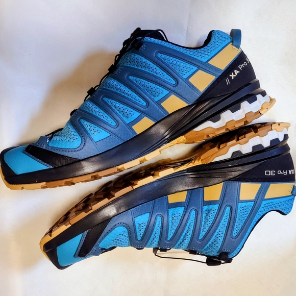 Salomon Men's XA Pro 3D V8 Trail Running Shoes - Barrier Reef Blue - 11.5  - Picture 1 of 4
